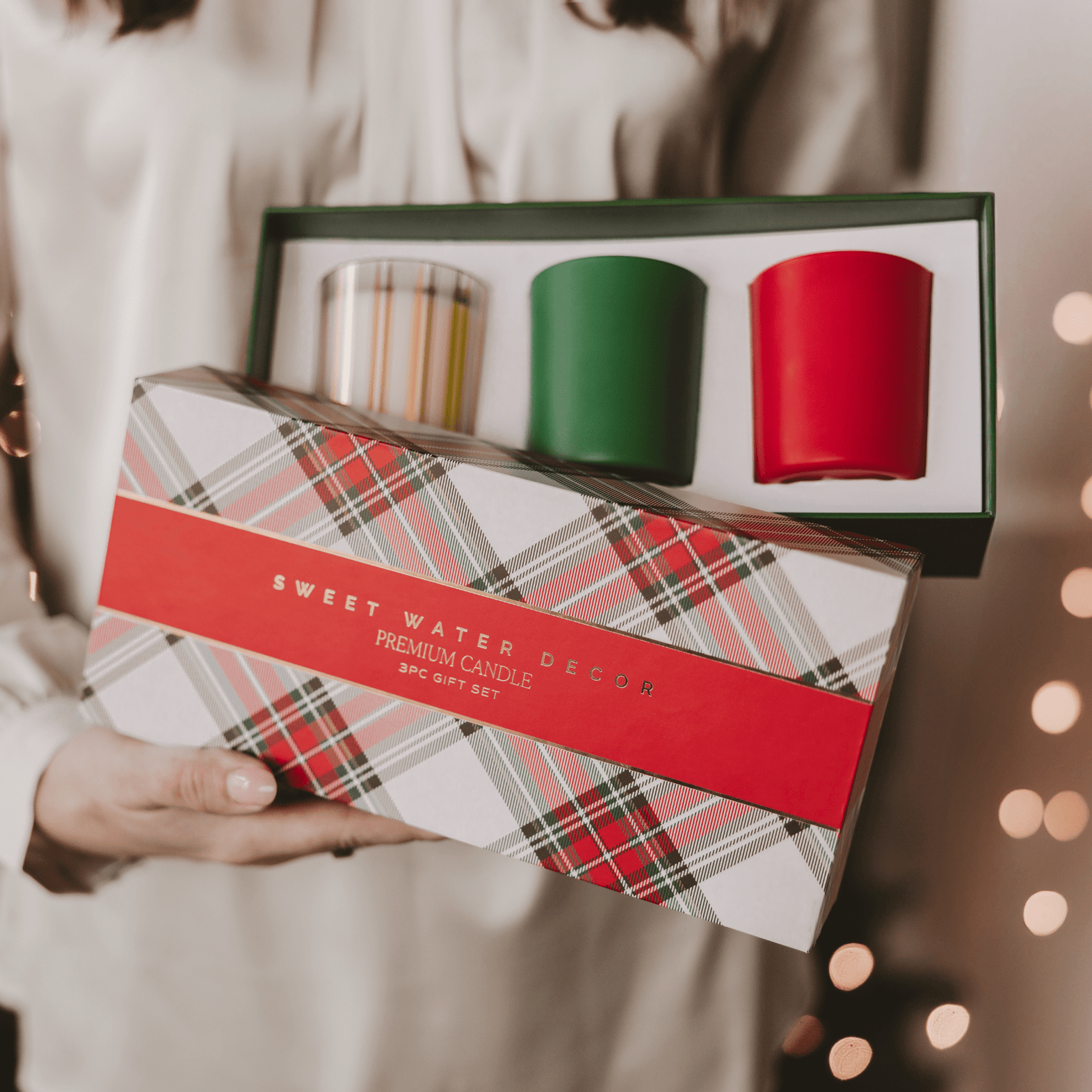 Christmas Candle Gift Box Set (Christmas, Warm and Cozy, Fraser Fir) - SwagglyLife Home & Fashion
